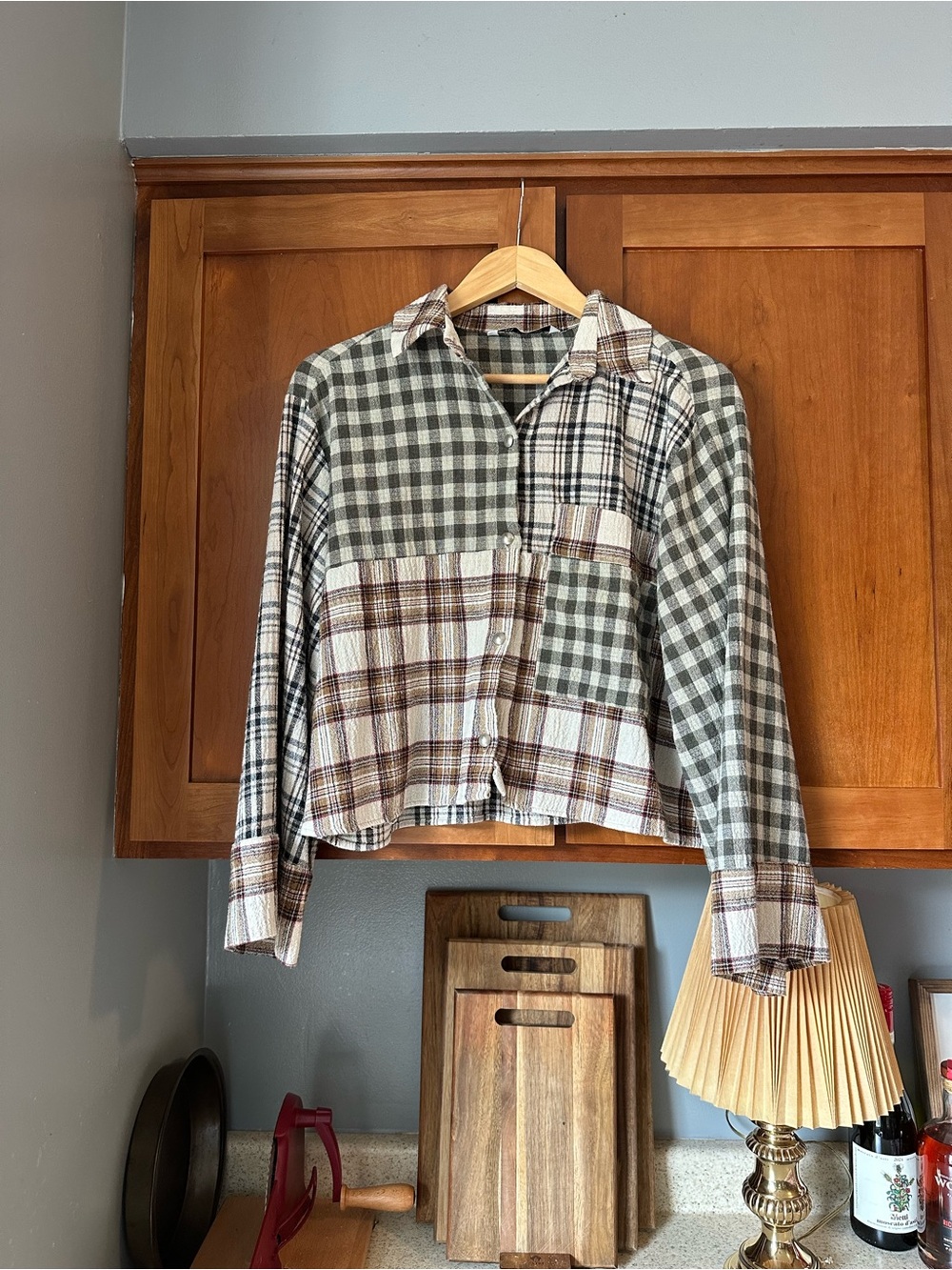 Zara Plaid Button-Up